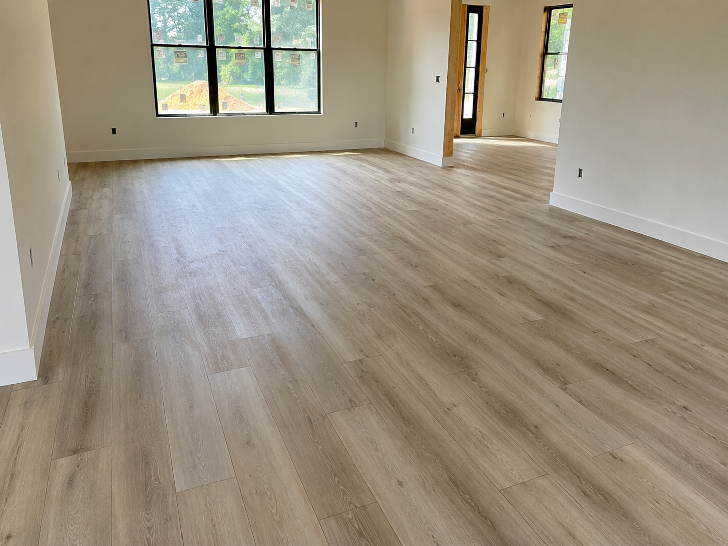 New flooring installed in a renovation project